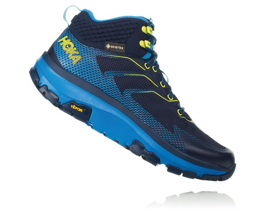 Hiking Boots Mens - Hoka One One Toa GORE-TEX - Navy - UQFCNDV-10